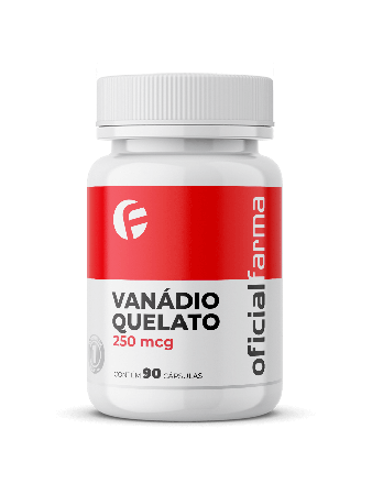 Vanádio Quelato 250mcg 90 Cápsulas
