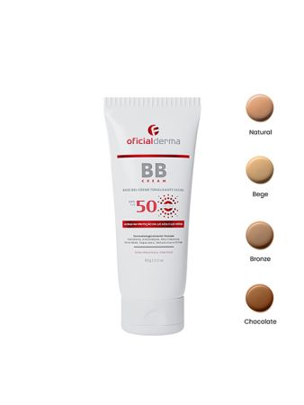 BB Cream FPS 50 tonalizante multifuncional com fator de proteção e com Ácido Hialurônico 60g