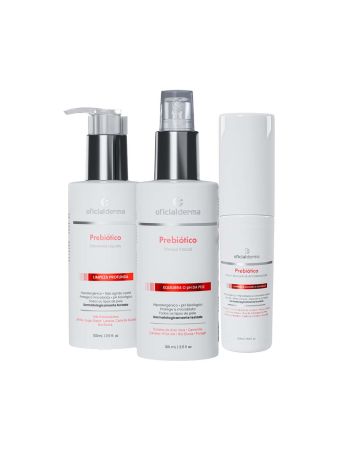 Kit Rotina Completa Prebi&oacute;tica - Sabonete + T&ocirc;nico + S&eacute;rum