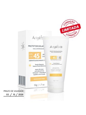 Protetor Solar Clareador Facial FPS 45 50g
